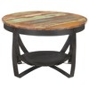 vidaXL Coffee Table 26.8 in.x16.9 in. Solid Reclaimed Wood - 3 of 4