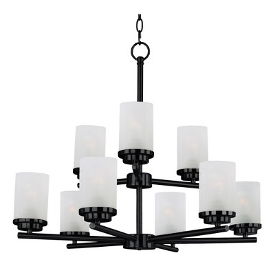 Maxim Lighting Corona 9 - Light Chandelier in  Black