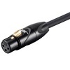 Monoprice XLR Female to 1/4 Inch TRS Male Cable - 1.5 Feet - Black | 16AWG, Gold Plated - Stage Right Series - image 4 of 4