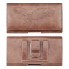 LUXMO Large Horizontal Universal Leather Pouch- Brown - 2 of 4