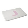 Deny Designs April Lane Art Block Monogram Memory Foam Bath Mat - 2 of 4