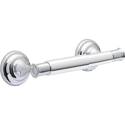 LunaLulinlk Wall Mount Spring-Loaded Toilet Paper Holder in Chrome
