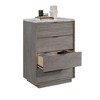 Compact Wood Modern 4-Drawer Chest dressers with Faux Marble Top, Smooth Gliding Drawers and Louvered Fronts - 4 of 4