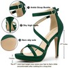 Allegra K Women's Back Zipper Platform Stiletto Heels Ankle Strap Sandals - 2 of 4