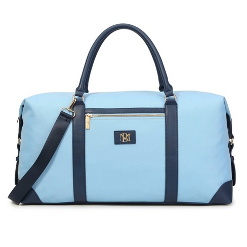 Badgley Mischka Barbara Tote Weekender Travel Bag (Light Blue)