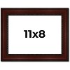 PosterPalooza | Photo Size Distressed Brown Picture Frame - UV Acrylic, Foam Board Backing, Hanging Hardware - 2 of 4