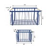 happimess Henley Vintage Farmhouse Handmade Wire Metal Nesting Storage Baskets with Jute Wrapped Handles - 4 of 4