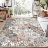 Rugs Washable Rugs for Bedroom Vintage Entry Boho Area Rug Living Room Rug Non Slip Non Shedding Stain Resistant Low Pile Folding Floor Cover - 2 of 4