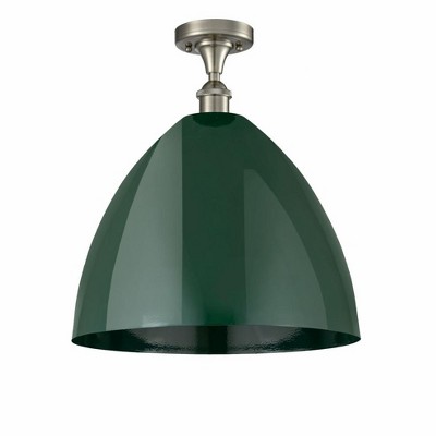 Plymouth Dome - 1 Light Semi-Flush Mount In Industrial Style-18.75 Inches Tall and 16 Inches Wide