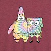 Women's - SpongeBob SquarePants - SpongeBob and Patrick Tie Dye Graphic Racerback Tank - 2 of 4