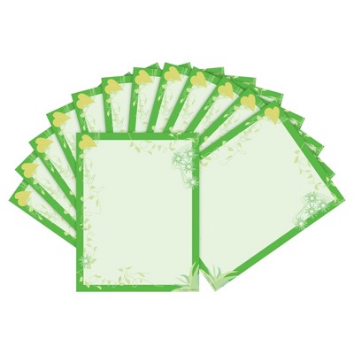 Barker Creek 2pk Printer Paper 100ct - Green Florals