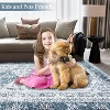 Washable Oriental Rug Non-Slip Ultra-Soft Vintage Medallion Low Pile Carpet Foldable for Living Room Bedroom Dorm - 4 of 4