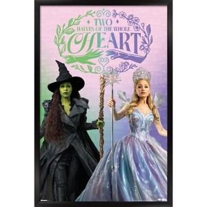 Trends International Wicked: For Good (2025) - Two Halves of the Whole Heart Framed Wall Poster Prints - 1 of 4