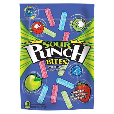 Sour Punch Bites Assorted Flavors Licorice Candy - 9oz : Target