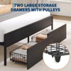 COZONY Upholstered Queen Bed Frame with Storage Drawers, Platform Bed with Headboard for Bedroom - 4 of 4