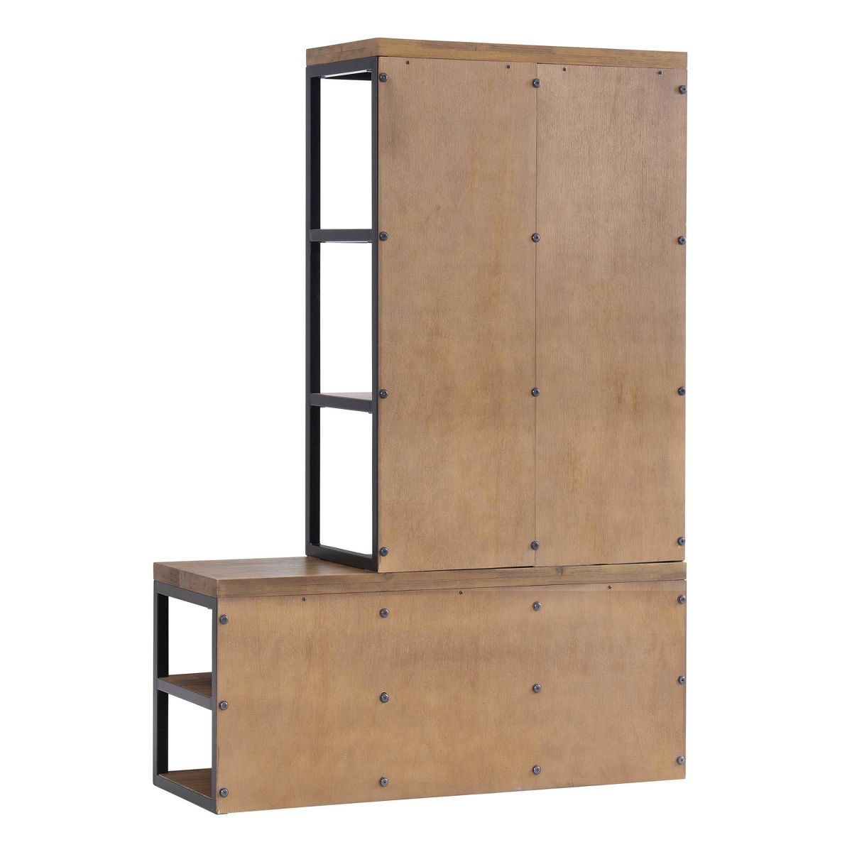 Lloyd Hall Tree with Bench - Alaterre Furniture - thumbnail 5