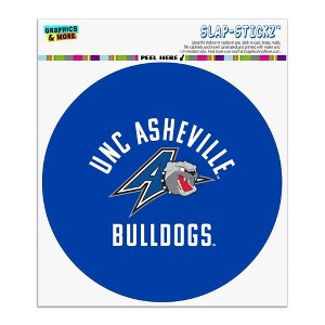 UNC Asheville Bulldogs Logo Automotive Car Window Locker Circle Bumper Sticker - 1 of 4