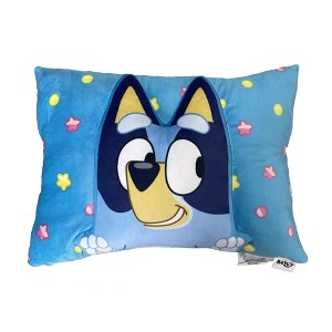 Bluey Silk Touch Throw Blanket 50X60 inches with Plush Pocket Pillow 14X20 inches - 1 of 4