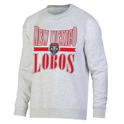 NCAA New Mexico Lobos Unisex Ash Crew Fleece Sweatshirt