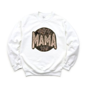 Simply Sage Market Women's Graphic Sweatshirt Boho Mama Lightning Bolts - 1 of 3