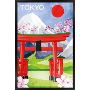 Trends International Tokyo - Scenic Framed Wall Poster Prints - 1 of 4