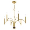 Livex Lighting Wisteria 6 - Light Chandelier in  Satin Brass - 2 of 4