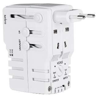 Travel Smart Type A/B/C/E/F/G/I For Worldwide All-In-One Adapter