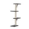 DOMETOUR 5 Pcs Wall Mounted Cat Climber Set, Floating Cat Shelves and Perches, Cat Activity Tree with Scratching Posts - 4 of 4