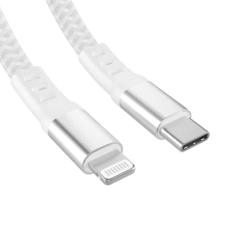 Just Wireless Ultra Braided Lightning to USB-C Flat Cable, 1 of 9