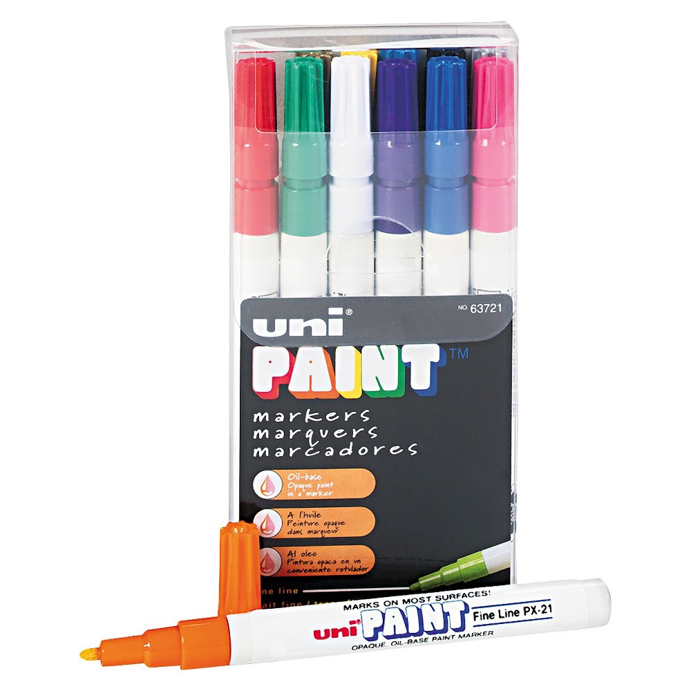 Uni Posca Paint Marker Pen, Medium Point, Set of 7 Natural Color (PC-5M 7C)