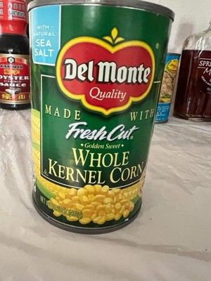 Del Monte No Salt Added Golden Sweet Whole Kernel Corn - 15.25oz : Target