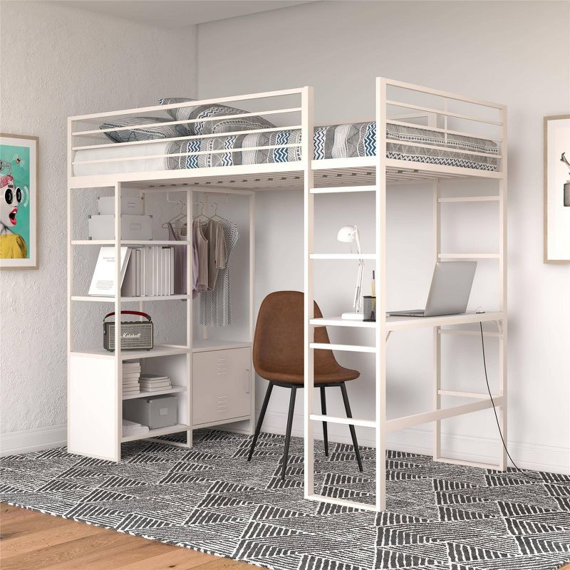 Twin Dune Loft Bed with Desk and Storage - Room & Joy, 2 of 14