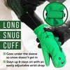 Maplefield Waterproof Toddler Gloves with Fun Creatures - Long Cuff, Keeps Dry and Warm, with Thinsulate - Dino - 3 of 4