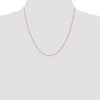 Black Bow Jewelry 0.7mm 14k Yellow Gold Solid Round Parisian Wheat Chain Necklace - 2 of 4