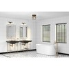 Progress Lighting Martenne 2-Light Vanity Aged Bronze Wall Light with Seeded Glass Shades - 2 of 3