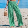 Women's Ditsy Floral Smocked Waist Wide Leg Pants - Cupshe - image 4 of 4