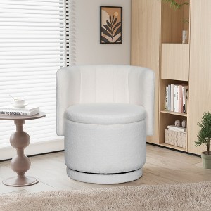 NicBex 360 Degree Swivel Chair Barrel Chair Accent Chair Sofa Chair with Storage Space Comfy Chair for Bedroom, Living Room - 1 of 4