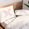 Deny Designs Standard April Lane Art Fancy Bow Monogram X Microfiber Printed Pillow Sham - 2 of 3