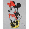 Disney Women's Minnie Mouse Distressed Cute Pose Adult Graphic T-Shirt - 3 of 4