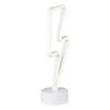 Northlight 11.5" Battery Operated Neon Style LED Lightening Bolt Table Light - White - 4 of 4