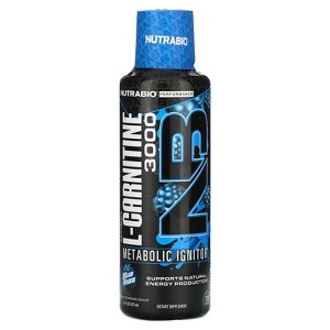 NutraBio LeanShots L-Carnitine 3000, Blue Razz, 16 fl oz (473 ml) - 1 of 2