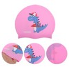 Unique Bargains Kid's Silicone Dinosaur Swim Cap 1 Pc - 3 of 4