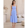 INSPIRE CHIC Women's Off Shoulder Halter Corset High Waist Swing Flowy A-Line Midi Dresses - 4 of 4