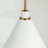 Capital Lighting Bradley 1 - Light Pendant in  Aged Brass/White - 2 of 3