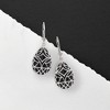 Ross-Simons Black Onyx Overlay Drop Earrings in Sterling Silver - 3 of 4