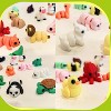 TEMI 25-Piece 3D Printed Animal Figures Set, Mini Fidget Toys and Desk Pets for Party Fillers and Gifts 25pcs anmals - 4 of 4