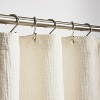 LunaLulinlk Color Block Boucle Cotton/Poly Shower Curtain, 72" x 72" - 4 of 4
