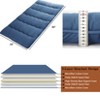 Japanese Floor Futon Mattress - Thick Tatami Sleeping Pad for Twin/Full/Queen, Portable Lounger Bed - 4 of 4
