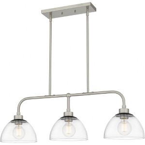 Quoizel Lighting Halsey 3 - Light Pendant in  Brushed Nickel - 1 of 4