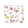 Hudson Baby Infant Girl Cotton Rich Flannel Receiving Blankets Bundle, Soft Painted Floral, One Size - 3 of 4